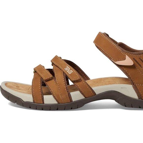 Teva Tirra Leather Sandals Size 7 Honey Brown NWT $100 - Picture 2 of 8